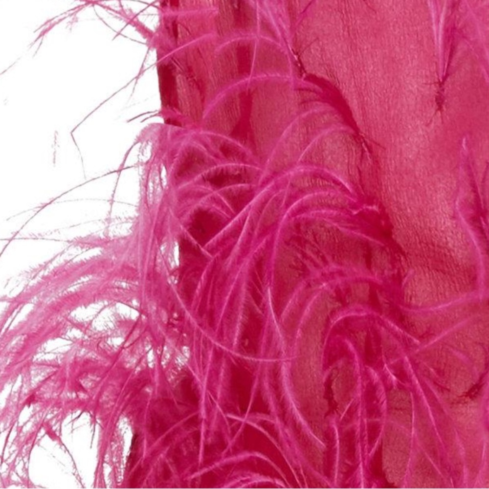 Cult Gaia Feathered Mini Dress - Vibrant Pink - Picture 2 of 5